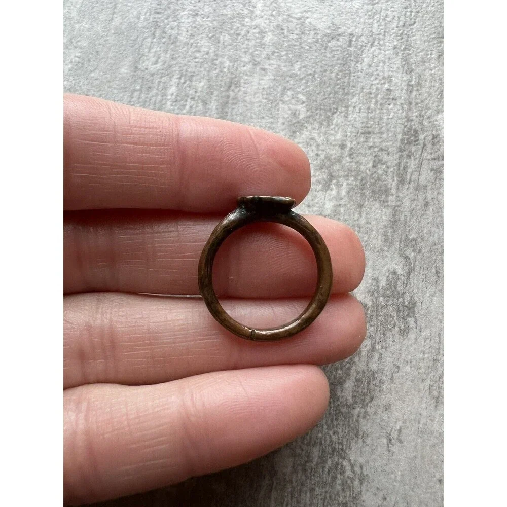 One Of a Kind Handmade Opal Ring Raw Stone Natural Beauty Simple Size 6